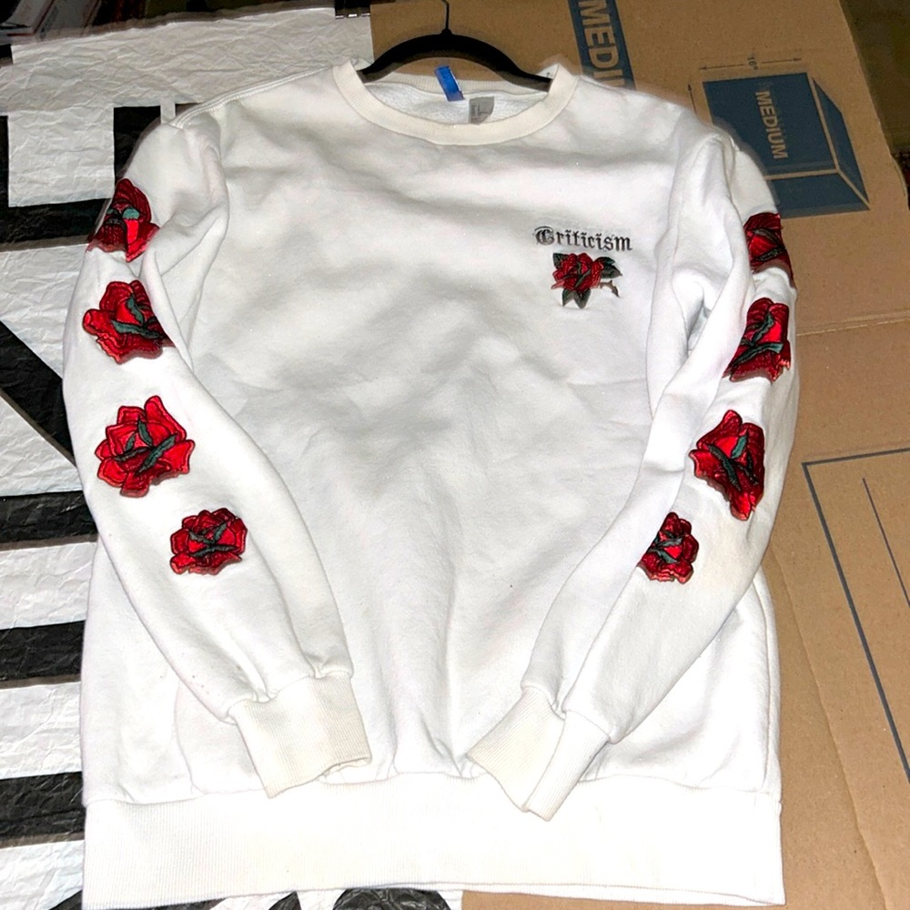 Divided Roses Criticism sweater